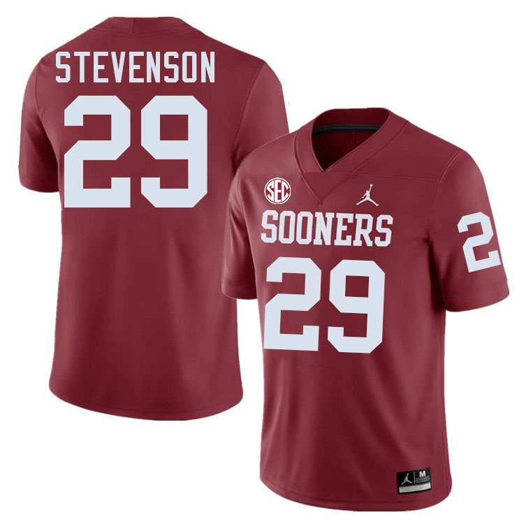 Oklahoma Sooners #29 Rhamondre Stevenson College Football Jerseys,Uniforms-Crimson